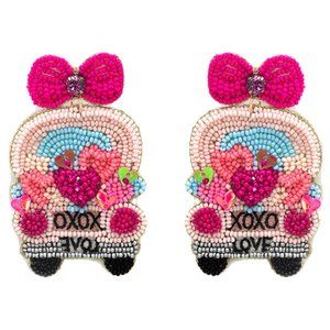 CUTE Car Hearts XOXO Earrings NIP